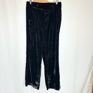 Old Navy Taylor Wide Leg Trouser Black Velvet sz M